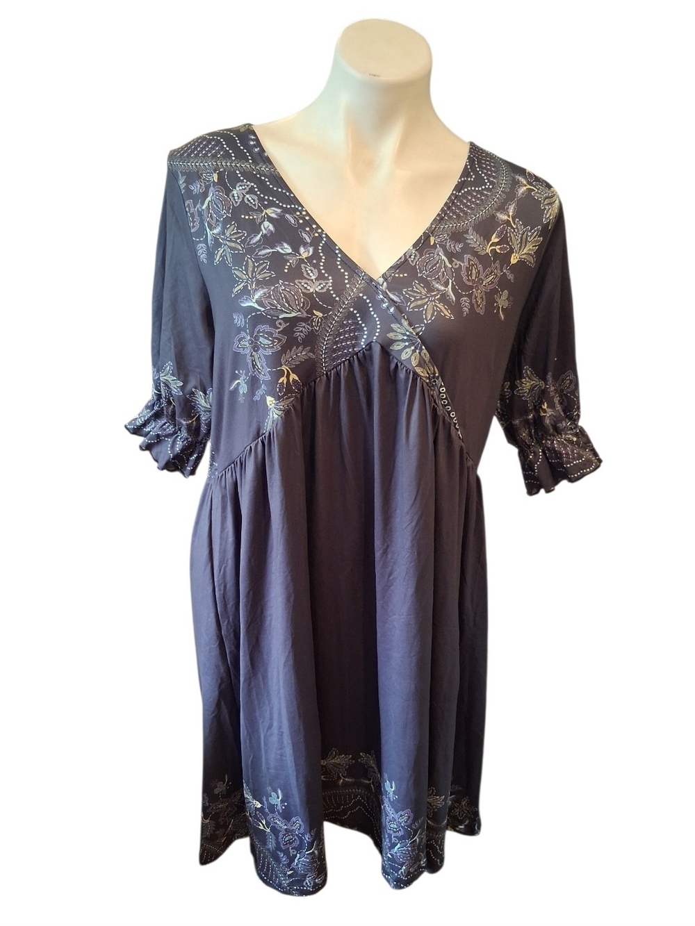 Pink Daisy Bohemian Style Dress